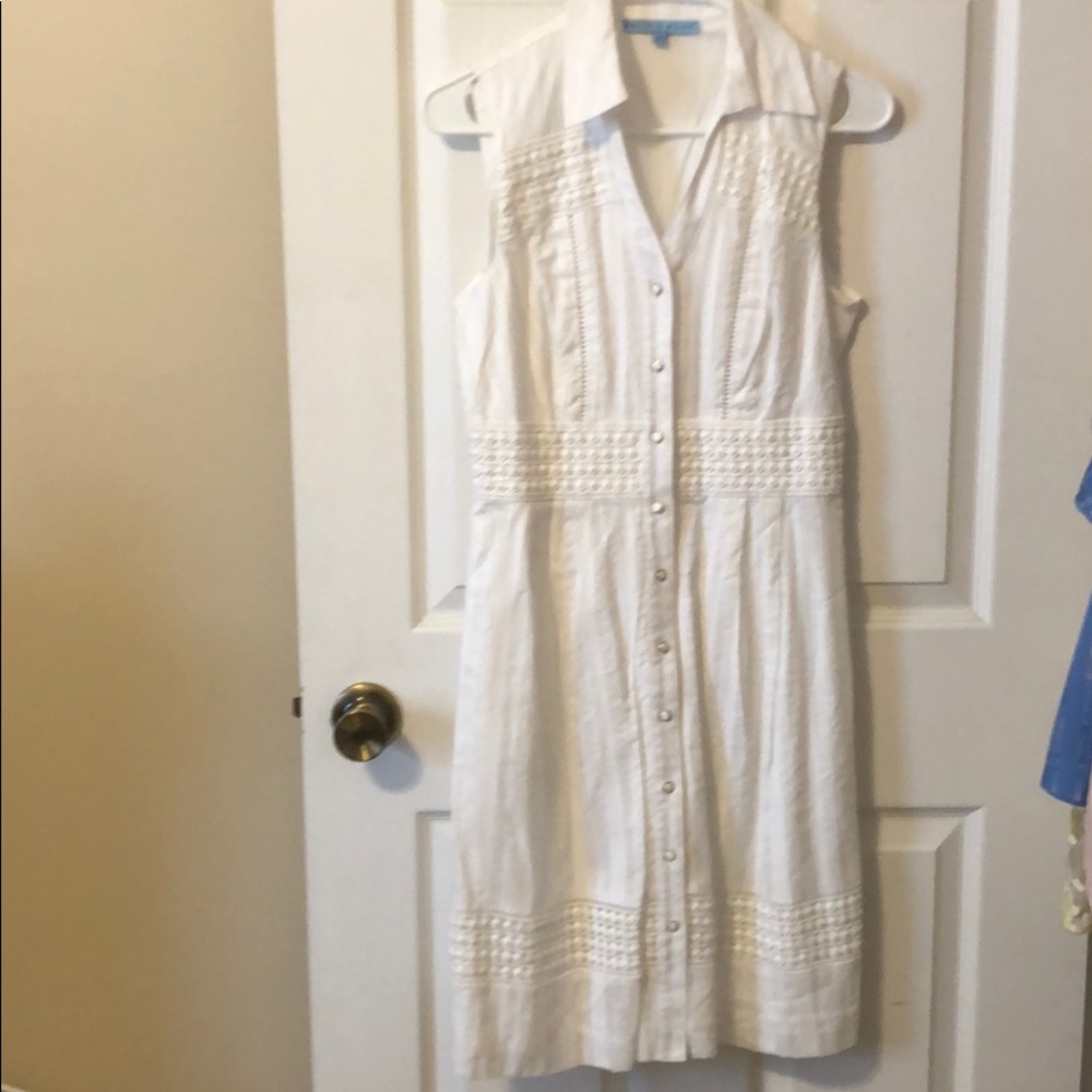 Antonio Melani white midi dress